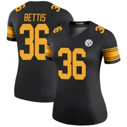 Jerome Bettis Pittsburgh Steelers Legend Women's Color Rush Jersey (Black)