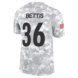 Jerome Bettis Pittsburgh Steelers Limited Men's 2024 Salute to Service Jersey (Arctic Camo)