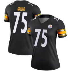 Joe Greene Pittsburgh Steelers Legend Women's Jersey (Black)