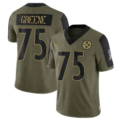 Joe Greene Pittsburgh Steelers Limited Youth 2021 Salute To Service Jersey (Olive)