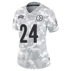 Joey Porter Jr. Pittsburgh Steelers Limited Women's 2024 Salute to Service Jersey (Arctic Camo)
