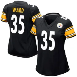 Jonathan Ward Pittsburgh Steelers Game Women's Team Color Jersey (Black)