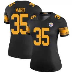 Jonathan Ward Pittsburgh Steelers Legend Women's Color Rush Jersey (Black)