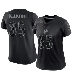 Joshuah Bledsoe Pittsburgh Steelers Limited Women's Reflective Jersey (Black)