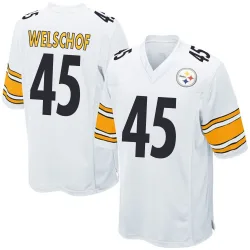 Julius Welschof Pittsburgh Steelers Game Men's Jersey (White)