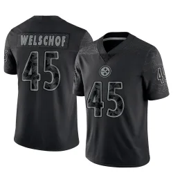 Julius Welschof Pittsburgh Steelers Limited Youth Reflective Jersey (Black)