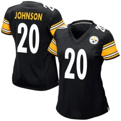 Kaleb Johnson Pittsburgh Steelers Game Women's Team Color Jersey (Black)