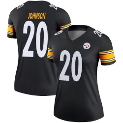 Kaleb Johnson Pittsburgh Steelers Legend Women's Jersey (Black)