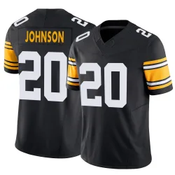 Kaleb Johnson Pittsburgh Steelers Limited Youth Alternate Vapor F.U.S.E. Jersey (Black)
