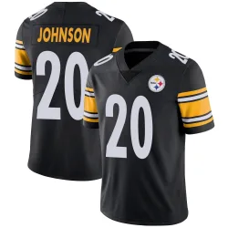Kaleb Johnson Pittsburgh Steelers Limited Youth Team Color Vapor Untouchable Jersey (Black)