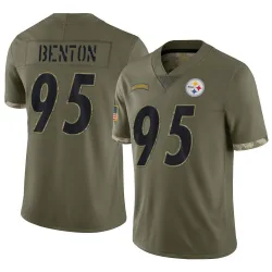 Keeanu Benton Pittsburgh Steelers Limited Youth 2022 Salute To Service Jersey (Olive)