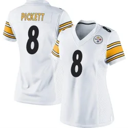 Kenny Pickett Pittsburgh Steelers Game Women's Jersey (White)