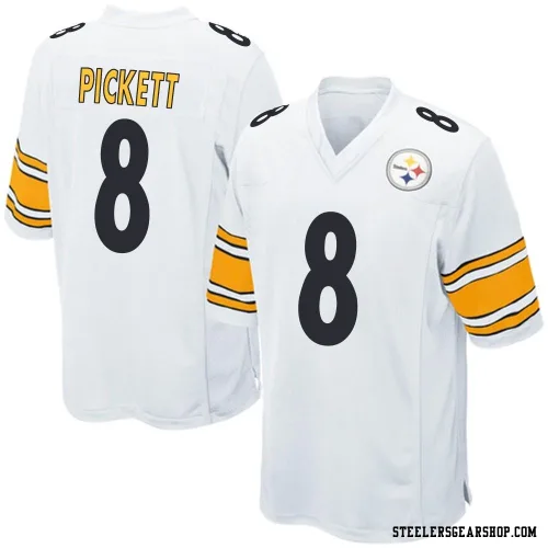 Kenny Pickett Pittsburgh Steelers Game Youth Jersey (White)