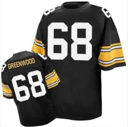 L.C. Greenwood Pittsburgh Steelers Authentic Men's Mitchell And Ness Team Color Throwback Jersey (Black)