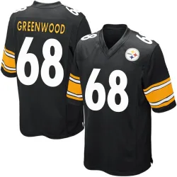 L.C. Greenwood Pittsburgh Steelers Game Men's Team Color Jersey (Black)