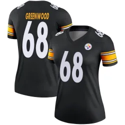 L.C. Greenwood Pittsburgh Steelers Legend Women's Jersey (Black)