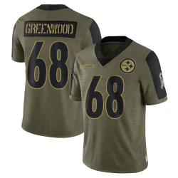 L.C. Greenwood Pittsburgh Steelers Limited Youth 2021 Salute To Service Jersey (Olive)