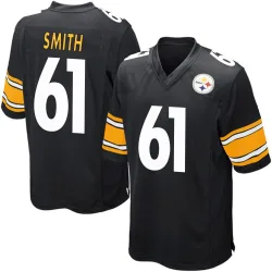 Lecitus Smith Pittsburgh Steelers Game Men's Team Color Jersey (Black)