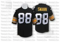 Lynn Swann Pittsburgh Steelers Authentic Men's Mitchell And Ness Team Color Throwback Jersey (Black)