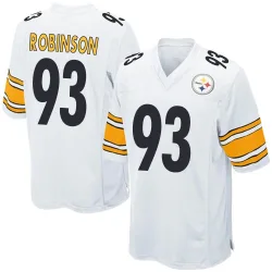Mark Robinson Pittsburgh Steelers Game Men's Jersey (White)