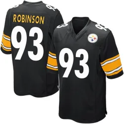 Mark Robinson Pittsburgh Steelers Game Men's Team Color Jersey (Black)