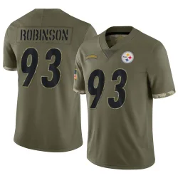 Mark Robinson Pittsburgh Steelers Limited Men's 2022 Salute To Service Jersey (Olive)