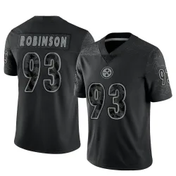 Mark Robinson Pittsburgh Steelers Limited Men's Reflective Jersey (Black)