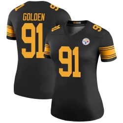 Markus Golden Pittsburgh Steelers Legend Women's Color Rush Jersey (Black)