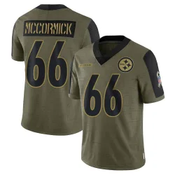 Mason McCormick Pittsburgh Steelers Limited Youth 2021 Salute To Service Jersey (Olive)