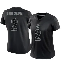 Mason Rudolph Pittsburgh Steelers Limited Women's Reflective Jersey (Black)