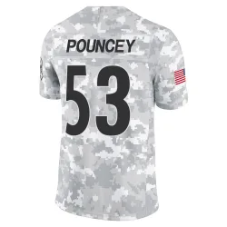 Maurkice Pouncey Pittsburgh Steelers Limited Youth 2024 Salute to Service Jersey (Arctic Camo)
