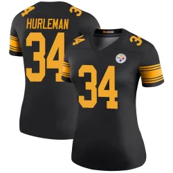 Max Hurleman Pittsburgh Steelers Legend Women's Color Rush Jersey (Black)