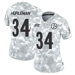 Max Hurleman Pittsburgh Steelers Limited Women's 2024 Salute to Service Jersey (Arctic Camo)