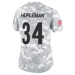 Max Hurleman Pittsburgh Steelers Limited Women's 2024 Salute to Service Jersey (Arctic Camo)