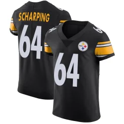 Max Scharping Pittsburgh Steelers Elite Men's Team Color Vapor Untouchable Jersey (Black)