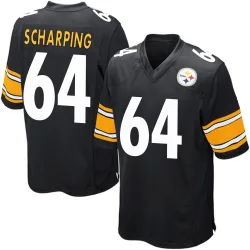 Max Scharping Pittsburgh Steelers Game Men's Team Color Jersey (Black)