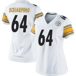 Max Scharping Pittsburgh Steelers Game Women's Jersey (White)