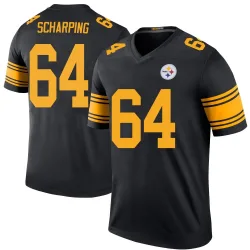 Max Scharping Pittsburgh Steelers Legend Men's Color Rush Jersey (Black)