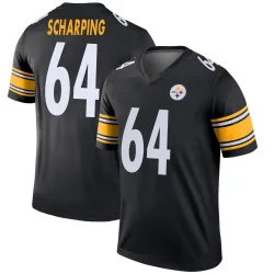 Max Scharping Pittsburgh Steelers Legend Men's Jersey (Black)