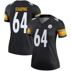 Max Scharping Pittsburgh Steelers Legend Women's Jersey (Black)