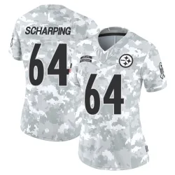 Max Scharping Pittsburgh Steelers Limited Women's 2024 Salute to Service Jersey (Arctic Camo)