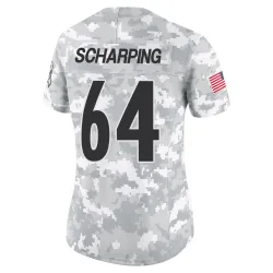Max Scharping Pittsburgh Steelers Limited Women's 2024 Salute to Service Jersey (Arctic Camo)