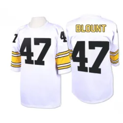 Mel Blount Pittsburgh Steelers Authentic Men's Mitchell And Ness Throwback Jersey (White)