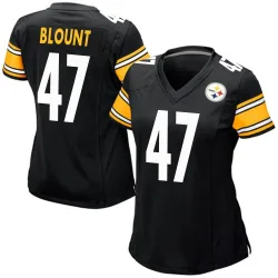 Mel Blount Pittsburgh Steelers Game Women's Team Color Jersey (Black)