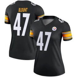 Mel Blount Pittsburgh Steelers Legend Women's Jersey (Black)