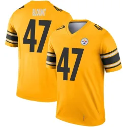 Mel Blount Pittsburgh Steelers Legend Youth Inverted Jersey (Gold)
