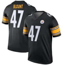 Mel Blount Pittsburgh Steelers Legend Youth Jersey (Black)