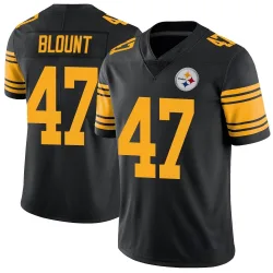 Mel Blount Pittsburgh Steelers Limited Men's Color Rush Jersey (Black)