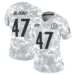 Mel Blount Pittsburgh Steelers Limited Women's 2024 Salute to Service Jersey (Arctic Camo)