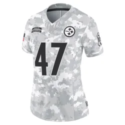 Mel Blount Pittsburgh Steelers Limited Women's 2024 Salute to Service Jersey (Arctic Camo)